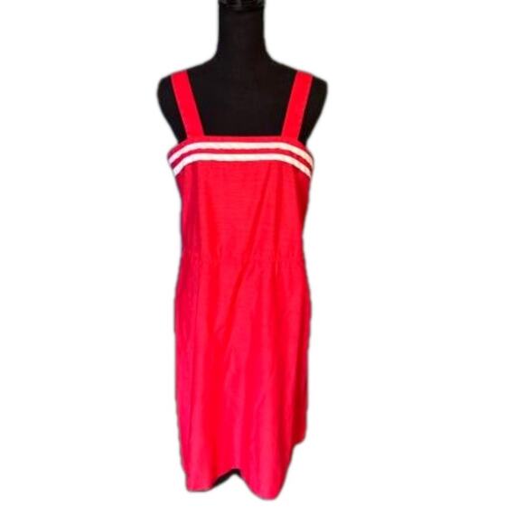 Top Made Vintage Red Midi Dress - Picture 1 of 8